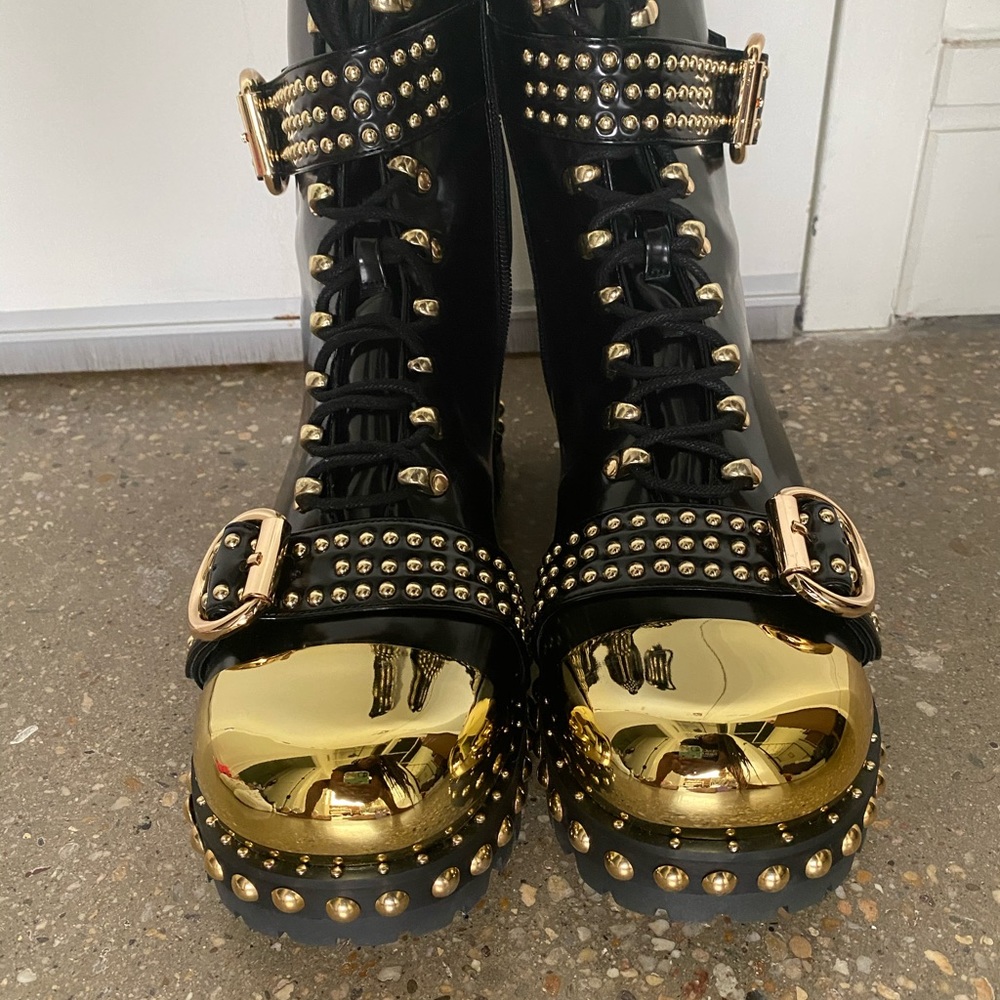Jeffrey Campbell Gustine Cap toe boots